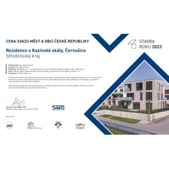 Building of the Year (2023) Nomination – “Residence u Kazínské skály” 