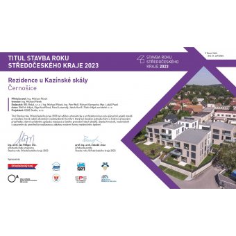 Building of the Year of the Central Bohemian Region (2023)  – “Residence U Kazínské skály” 